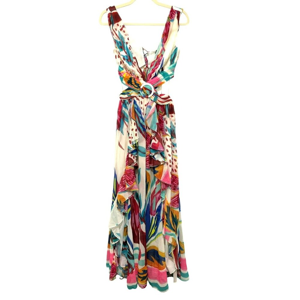 PatBo $850 Plunging Maxi Dress Cutout Formal Maxi Dress Gown Sz 2 NWT - Picture 4 of 10